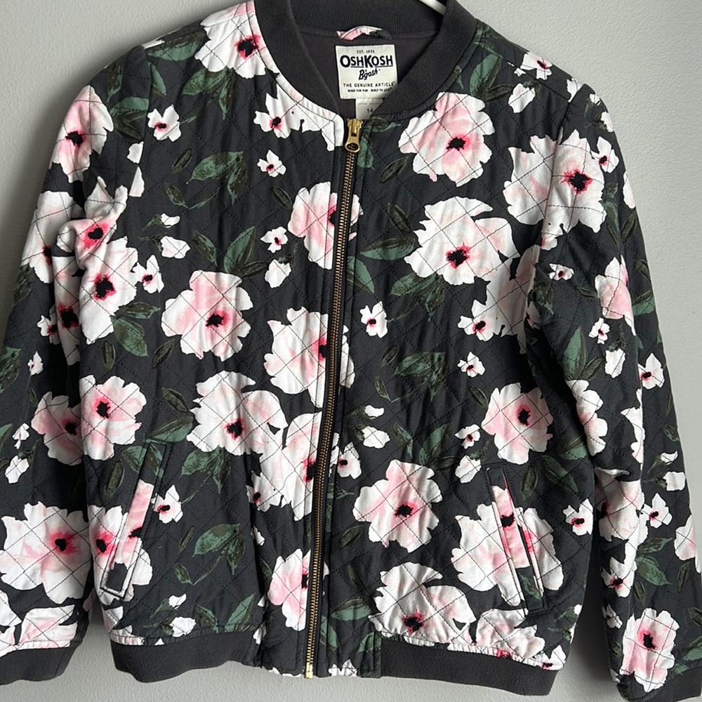 OshKosh floral Bomber jacket